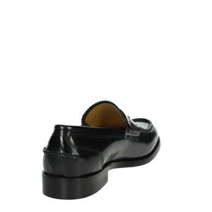 Mocasines de hombre Veni, negros, 1RS01, de cuero, sin cordones, formales. - Product Image 3