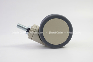 Industrial Medical Caster <b>Wheels</b> ABS <b>Plastic</b> TPR Soft <b>Wheel</b> Material Threaded Stem Design Swivel Brake Thread Guards 3-5 Inch 1 - Product Image 2
