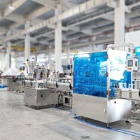 Máquina automática de 4 cabezales de jarabe oral líquido químico corrosivo para botellas de plástico para bebidas en polvo Motor de vidrio incluido