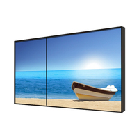 Écran mural vidéo LCD 46 49 55 65 pouces 2x2 3x3 4K le plus populaire avec écran d'épissage sans couture, y compris contrôleur de mur vidéo