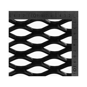 Paneles de Techo Ligeros Negros y Dorados, Revestimiento en Polvo, Malla Metálica Expandida de Aluminio Negro para Gimnasio - Product Image 1