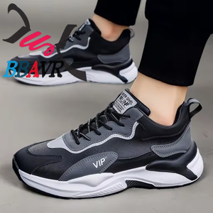 Zapatos Deportivos Negros Estilo Walking 2025, Zapatos para Correr y Skateboarding, Tres Colores, Zapatos de Cuero para Hombre - Product Image 6