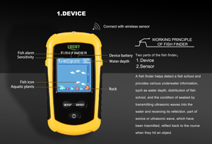Buscador de Peces Flytec 200M, Sensor de Sonar Inalámbrico Portátil de 120 Metros, Pantalla LCD a Color Subacuática para Barcos Cebadores - Product Image 4