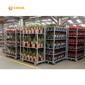 Offre Spéciale chariot de chariot d'affichage de fleur en métal de centre de jardin de pépinière 3 rangées - Product Image 5