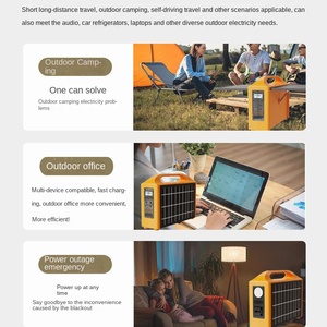 Onduleur solaire portable 200W pour stockage d'énergie, charge d'urgence extérieure, onde sinusoïdale pure, MPPT, batterie au plomb personnalisée - Product Image 3