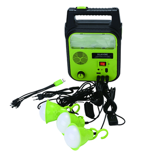 Système d'éclairage solaire portable DT-9012 DAT avec trois lampes, kit d'énergie solaire, mini-onduleur solaire avec batterie externe - Product Image 5