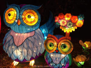 Lanterna Animale 3D Personalizzata con Illuminazione, in Seta e Metallo, Colorata, per Interni/Esterni, Spettacolo di Luci a Tema Dinosauro, per Capodanno Cinese, Halloween, Pasqua - Product Image 6