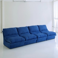 Canapé modulaire bleu Klein antique de designer, combinaison libre, petit canapé en velours côtelé royal pour la maison, meubles de salon