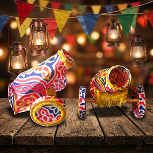 Décorations de fête et fournitures d'événements ZAHEREEN RMD1 LED, style égyptien, Ramadan, en tissu et bois, origine EG - Product Image 3