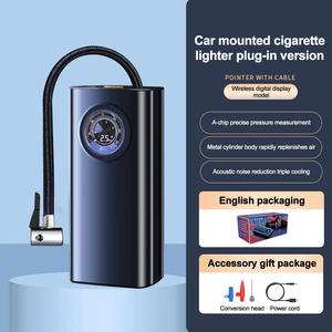 Compresseur d'air électrique portable 120W 12V pour voitures, motos, vélos et pneus de <span class=keywords><strong>vélo</strong></span> avec manomètre numérique - Product Image 3