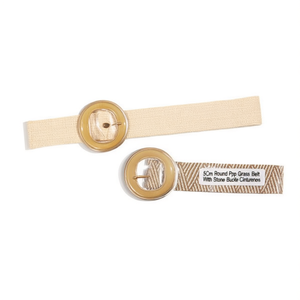 Cintura in Erba Sintetica Rotonda da 5 Cm con Fibbia in Pietra - Product Image 1