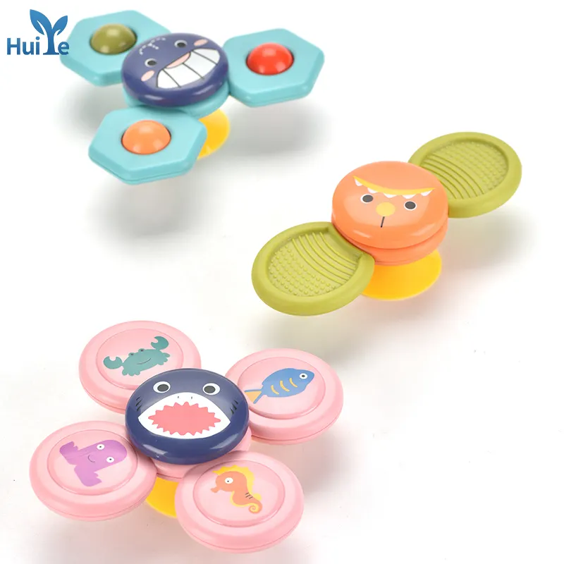 Huiye Suction Cup Spinner Toys Sensory Toys Learning Toys Fidget Spinner With Suction Cup