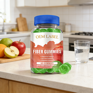 Gomitas de Fibra de Marca Blanca, 60 Unidades, Suplemento Prebiótico para la Salud Intestinal, Digestión, Regularidad e Inmunidad, OEM ODM - Product Image 3