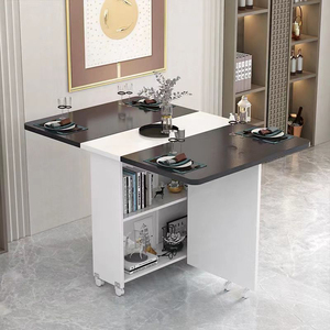 Mở rộng gấp bàn chân đảo nhà bếp và thanh tường gấp Space Saver <span class=keywords><strong>10</strong></span> chỗ ngồi vòng phòng ăn bàn - Product Image 3