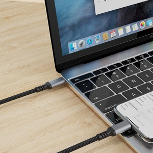 20Gbps 100W 20V/5A Alu and NYLON braiding Type C ปลั๊ก TO Type C 4K60Hz USB3.1สายเคเบิล Gen2x2 - Product Image 5