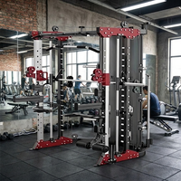 Máquina Smith Combinada de Acero Inoxidable de Alta Resistencia LC JR-1001B, Equipo de Gimnasio Comercial Profesional para Fuerza y Musculación de Brazos