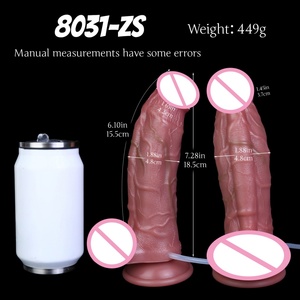 SXXY 7 Inches Silicone Soft <b>Dildo</b> with Ball and Suction Cup Super Realistic <b>Dildo</b> Squirting <b>Dildo</b> Ejaculating Cock for Women - Product Image 2