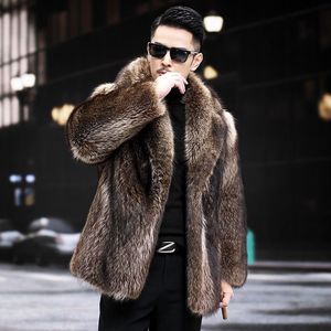 <span class=keywords><strong>Cappotto</strong></span> Invernale di Lusso da <span class=keywords><strong>Uomo</strong></span> con Calda Pelliccia Sintetica di <span class=keywords><strong>Visone</strong></span>, Elegante Soprabito Parka con Decorazione a Bottoni - Product Image 3