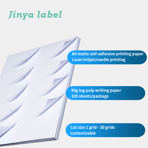 Étiquettes d'<span class=keywords><strong>adresse</strong></span> auto-adhésives blanches A4 découpées à l'emporte-pièce Étiquettes postales vierges sans bois pour étiquettes d'emballage en demi-feuille FBA 2UP 6UP 30UP - Product Image 6