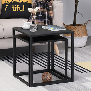 Bàn cà phê vuông kết hợp căn hộ nhỏ góc bàn đơn giản vài cạnh sắt vài đơn giản hiện đại phòng khách nhà sofa nhà - Product Image 3