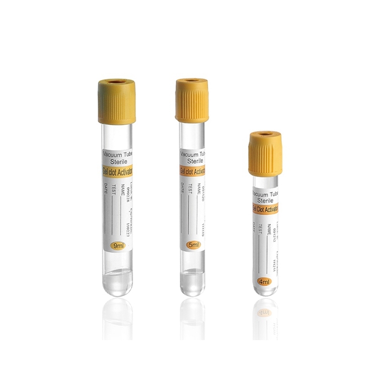 Yellow Top Sterile Separate Gel Clot