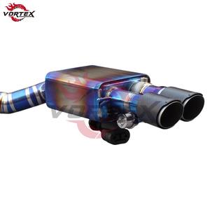 Escape Catback VORTEX Grado 5 Ti Valvetronic para BMW M6 F06/F13, Puntas Quemadas Arcoíris, Escape de Carreras con Tubo en X - Product Image 4