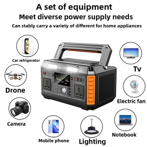 600W High-Power Large-Capacity Lithium Ion Portable Outdoor Mobile Energy <b>Storage</b> Power Station Supporting Solar Charging - Product Image 4
