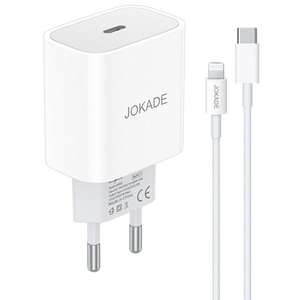 Jokade <b>Usb</b> C <b>Cable</b> 27W Fast <b>Charging</b> Charger White - Product Image 1