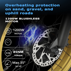 Du Lịch Xe Đạp Điện 1200W Động Cơ Không Chổi Than 32 MPH 20AH Có Thể Tháo Rời Pin 7-Tốc Độ GPS Tracker Với Ứng Dụng Điều Khiển 20 "Ebike - Product Image 3