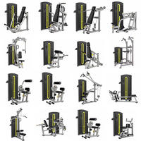 Équipement de fitness commercial pour salles de sport, adapté aux grandes et petites surfaces, avec un schéma personnalisé pour différentes tailles de sites.