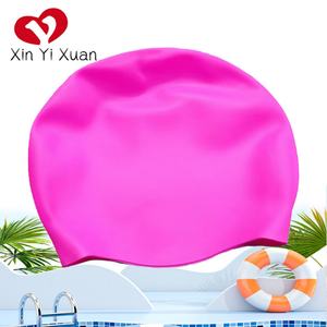 Bonnet de bain imperméable en silicone sans couture pour femmes, couleur unie - Product Image 2
