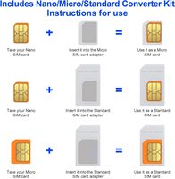 Kit Adaptador de Tarjeta SIM con Pin Expulsor - Lector de Tarjetas SIM USB para Computadora Portátil con Windows