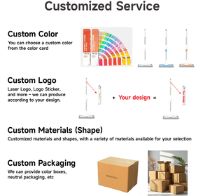 Chổi lau nhà tự làm sạch Realida Professional Home Steel <span class=keywords><strong>Magic</strong></span> Handle, chất liệu sợi microfiber, có thể giặt được, loại chổi lau nhà bằng thép, dùng để lau sàn nhà - Product Image 2