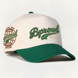 Customized Cotton 5 Panel <b>Frame</b> <b>Embroidery</b> New Snap Back Blank Wholesale Logo Unisex Baseball Hats Two-tone Cap Custom Sporty - Product Image 4