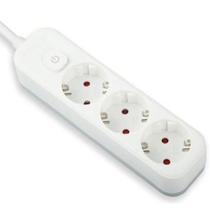 Multiprise Schuko 3 prises avec interrupteur pour usage domestique et professionnel - Product Image 2