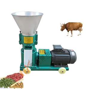 Mesin pres pellet pakan ternak unggas/mesin mini pembuat lubang pakan hewan penggunaan rumahan
