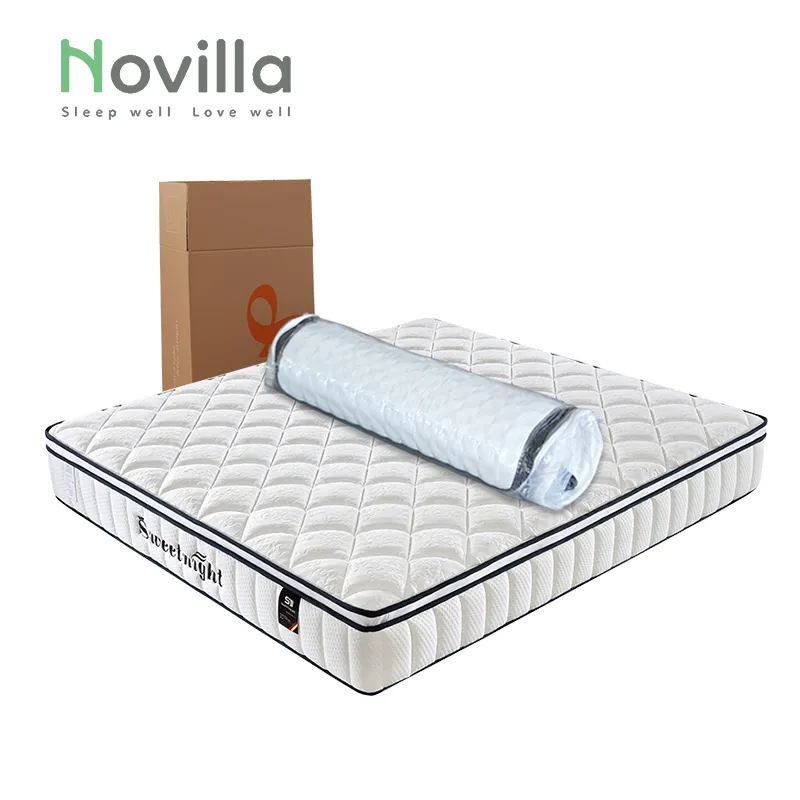 Materasso A molle ad alta densità Oem con bobina tascabile In Memory Foam A 9 Zone In una scatola