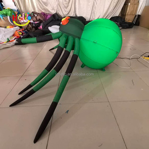 Aterrador exterior decoraciones araña led iluminación colorida Halloween inflable araña al aire libre - Product Image 6