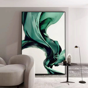 Trung Quốc Tường Nghệ Thuật Đồ Nội Thất Đẹp Sơn Thiết Kế Tường Treo Màu Xanh Lá Cây Khung Ảnh Sản Xuất Sơn Cho Triển Lãm Nghệ Thuật - Product Image 3