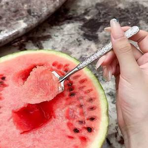 Cuchara de sandía craquelada de acero inoxidable, cuchara pala, cuchara para postre, cuchara para helado, cuchara para pastel, cuchara para fruta, cuchara para servir - Product Image 5