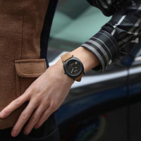 Montre de sport de luxe pour homme CURREN 8139, cadran 42 mm, bracelet 22 mm, boîtier en alliage, bracelet en cuir, étanche, lumineuse, mouvement à quartz, design pièce de monnaie