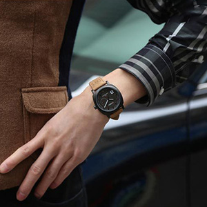 Montre pour homme CURREN 8139, montre-bracelet en cuir à quartz pour homme, étanche, lumineuse, sportive, montre à quartz de luxe pour homme - Product Image 4