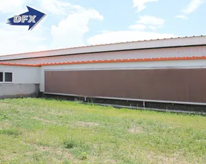 Casa de aves, venda quente metal estrutura de aço frango casa de aves vaca construção pré-fabricado