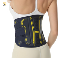 SHILION Bande de soutien lombaire respirante et fine en nylon de qualité supérieure pour le sport et le fitness, toutes saisons