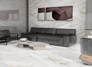 Azulejos de Porcelana Esmaltada Brillante a Precio de Fábrica, Baja Absorción de Agua, 600x600mm, Azulejos Pulidos Antideslizantes, Azulejos de Pared de Lujo - Product Image 5