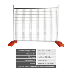 Valla temporal de Nueva Zelanda/Australia, 2100x2400mm, vallas temporales soldadas galvanizadas, paneles de esgrima temporal en construcción - Product Image 6