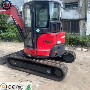 Miniexcavadora Usada Original de Japón YANMAR VIO55 de 5 Toneladas, Excavadora Hidráulica de Orugas con Giro Cero, Modelos ViO35, ViO75, ViO80 para Construcción - Product Image 3