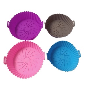 2023, Meilleures Ventes, Tampons Jetables en Acier Inoxydable pour Friteuse à Air, Bol de Gril Bleu, Simplicité Moderne - Product Image 1