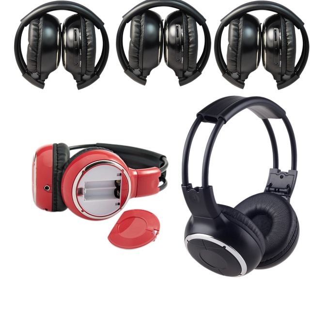UHF Silent Disco Headphone with Removable Battery, Foldable RF Wireless Headset for DJ & Mobile Phone