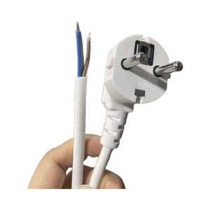 <span class=keywords><strong>Cable</strong></span> de Alimentación Europeo CEE 7/7 Schuko 10A 250V con Conector Desnudo y Estañado para Electrodomésticos y Equipos Eléctricos - Product Image 2